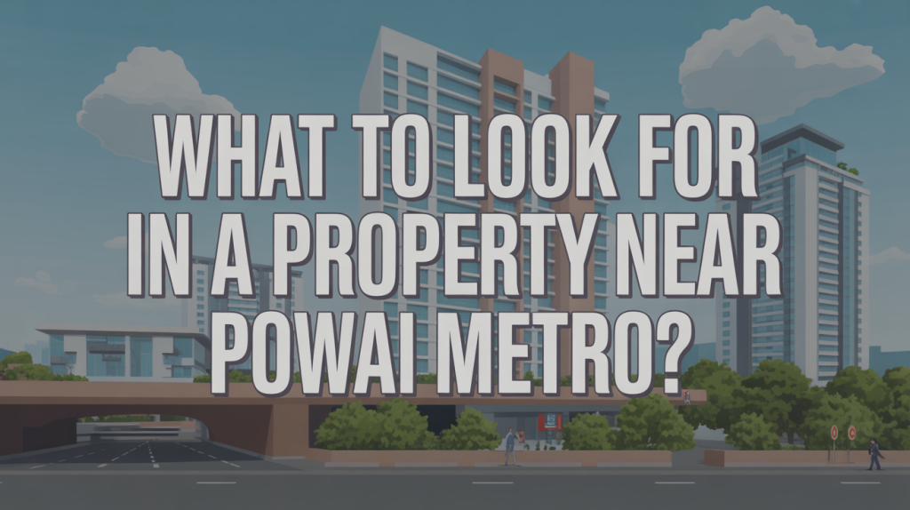 What to Look for in a Property Near Powai Metro Station