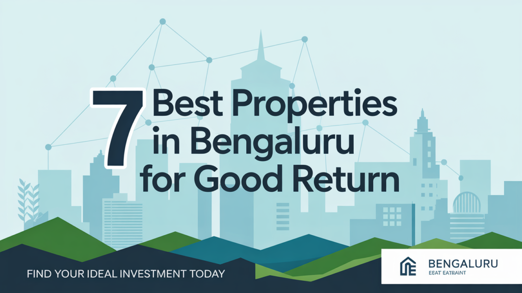 7 Best Properties in Bengaluru for Good Return