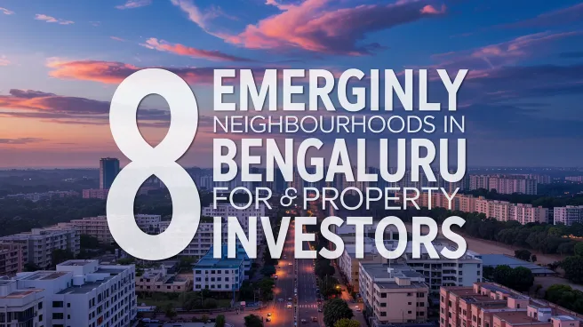 8 Emerging Neighbourhoods in Bengaluru for Property Investors